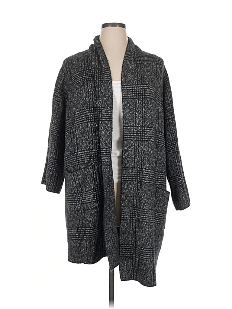 Pre-owned Love Token Cardigan Sweater In Gray