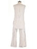 Drew 100% Cotton Stripes Ivory Jumpsuit Size S - photo 2