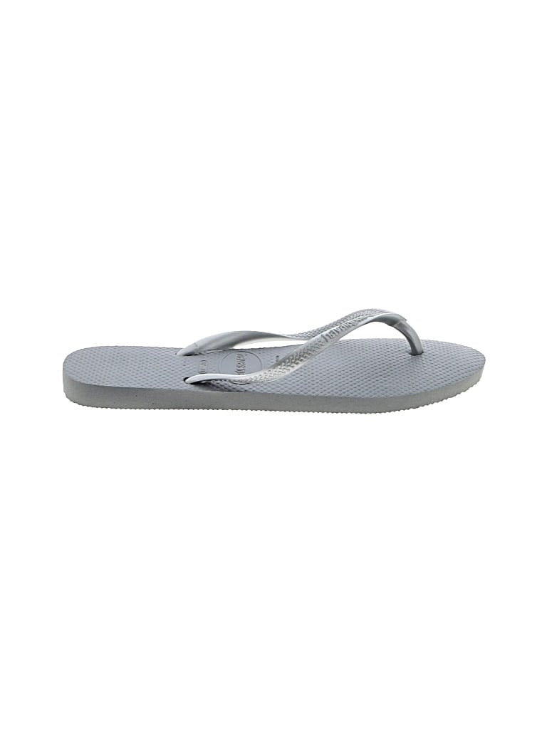 Pre-owned Havaianas Flip Flops In Gray