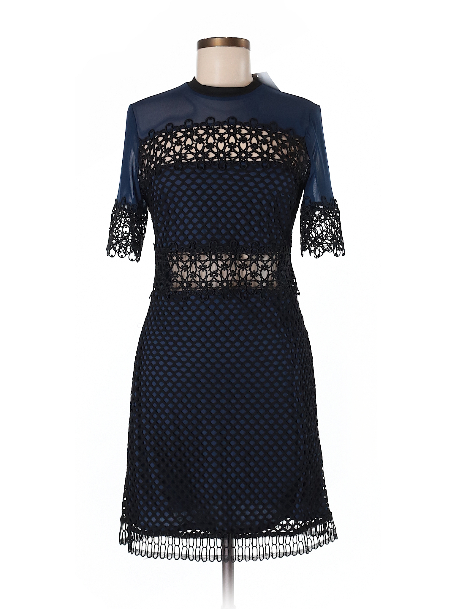 Topshop Lace Black Casual Dress Size 8 - 72% off | thredUP