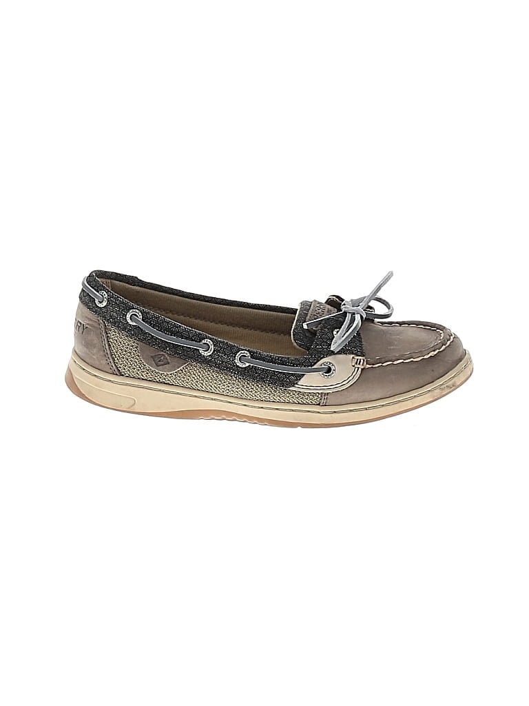 Pre-owned Sperry Top-sider® Flats Gray Shoes