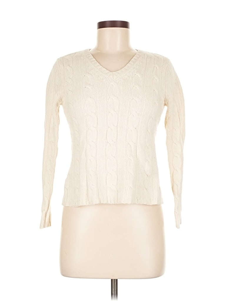 Pre-owned Kate Hill Pullover Sweater In White