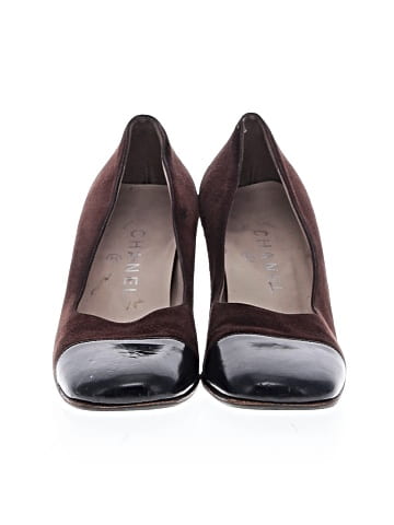 Chanel Square Cap Toe Heels (view 2)