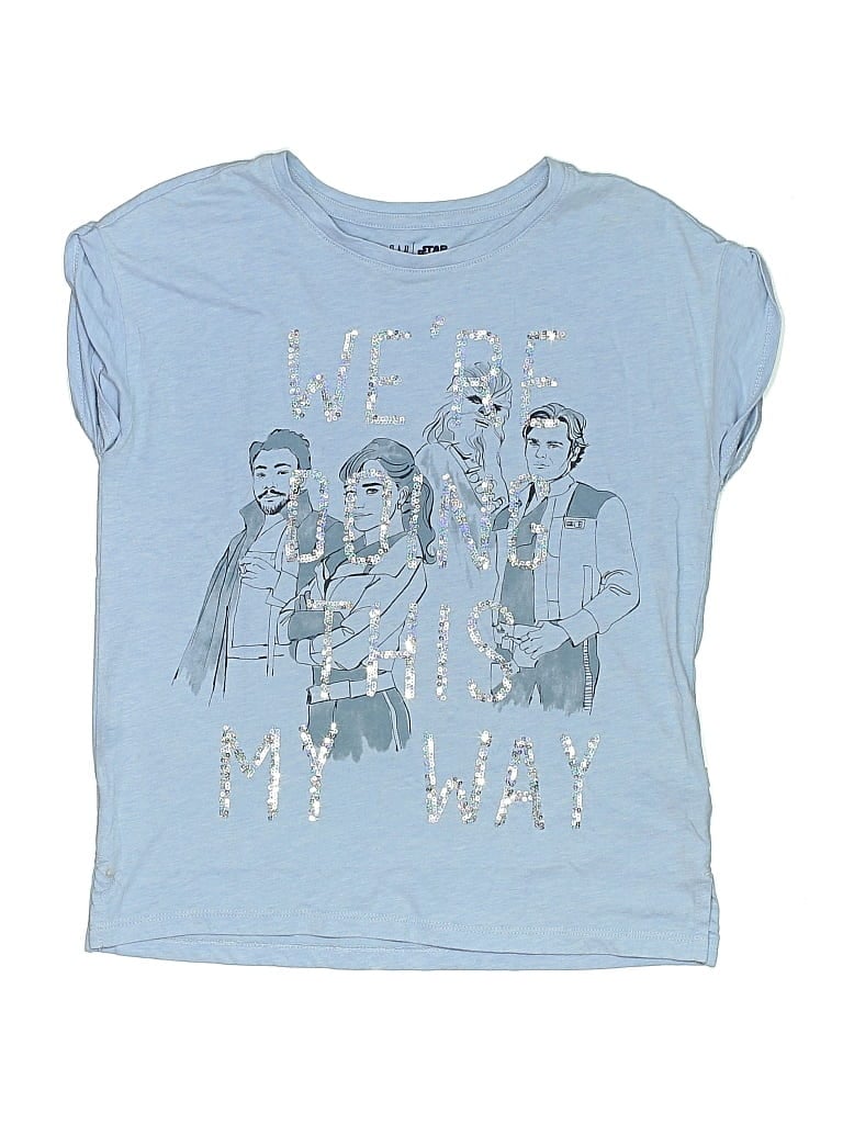 Pre-owned Gap X Star Wars Kids' Short Sleeve T-shirt In Blue