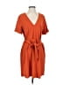 Zara Solid Orange Casual Dress Size S - photo 1
