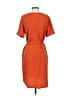 Zara Solid Orange Casual Dress Size S - photo 2