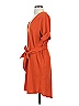 Zara Solid Orange Casual Dress Size S - photo 5