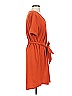 Zara Solid Orange Casual Dress Size S - photo 4