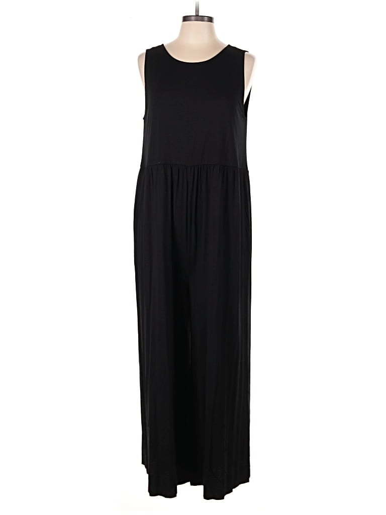 Pre-owned Loft Beach Jumpsuit In Black