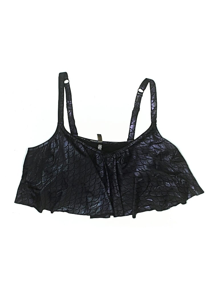 Pre-owned Torrid Swimsuit Top Black Swimwear