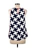 Sugar Lips 100% Polyester Blue Sleeveless Blouse Size M - photo 2