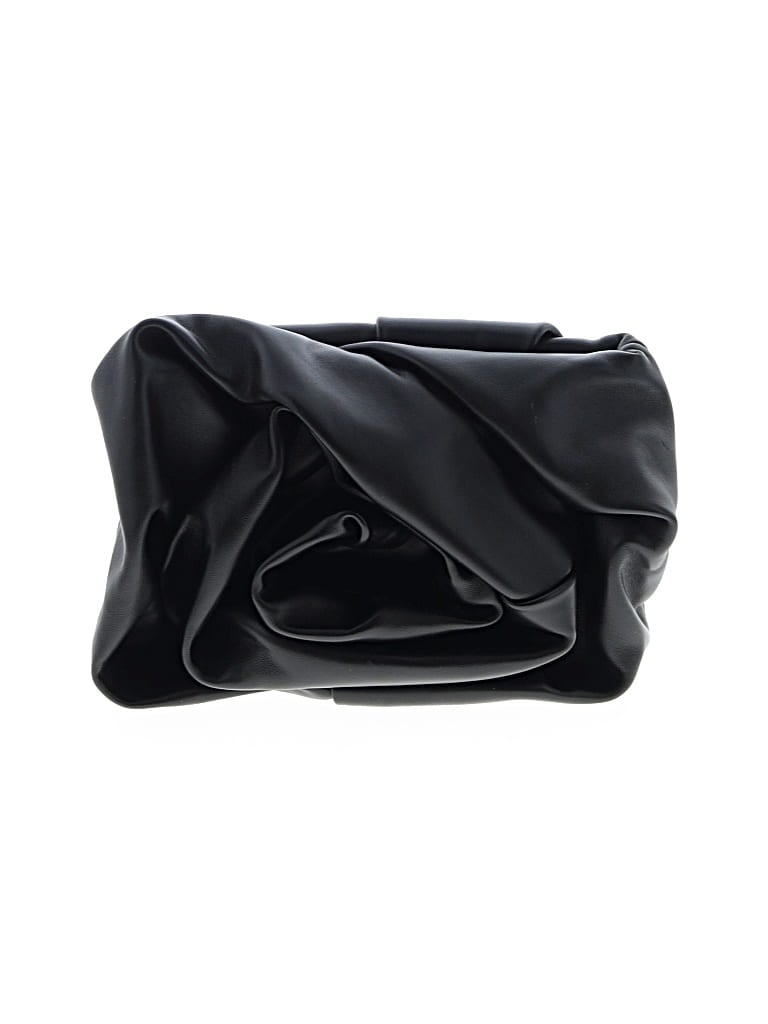 Burberry Leather Clutch In Black