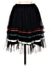 Assorted Brands 100% Polyester Stripes Black Casual Skirt Size 2 - photo 1