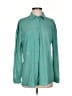 SWTR Teal Long Sleeve Button-Down Shirt Size S - photo 1