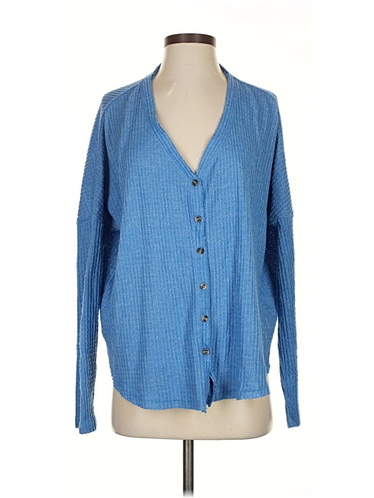 OUT FROM UNDER Pre-owned Long Sleeve Blouse In Blue