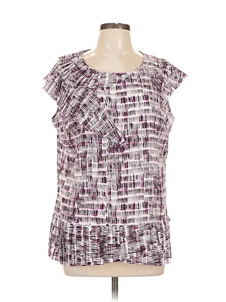 Banana Republic Sleeveless Blouse In Purple