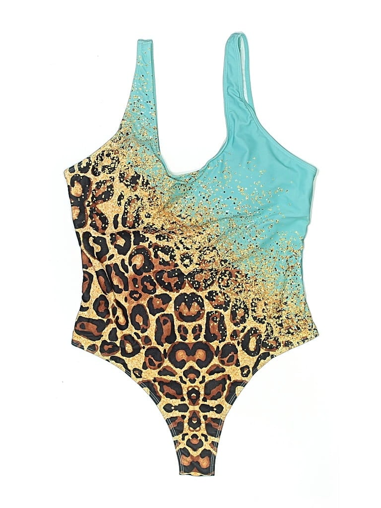 Pre-owned Unbranded One Piece Swimsuit In Blue