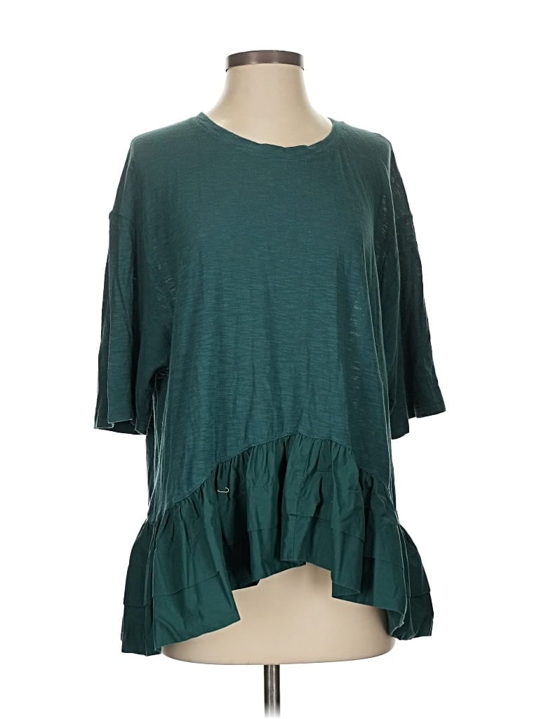 Pre-owned Akemi + Kin 3/4 Sleeve T-shirt In Blue