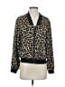 Stella & Dot 100% Polyester Animal Print Gold Jacket Size S - photo 1
