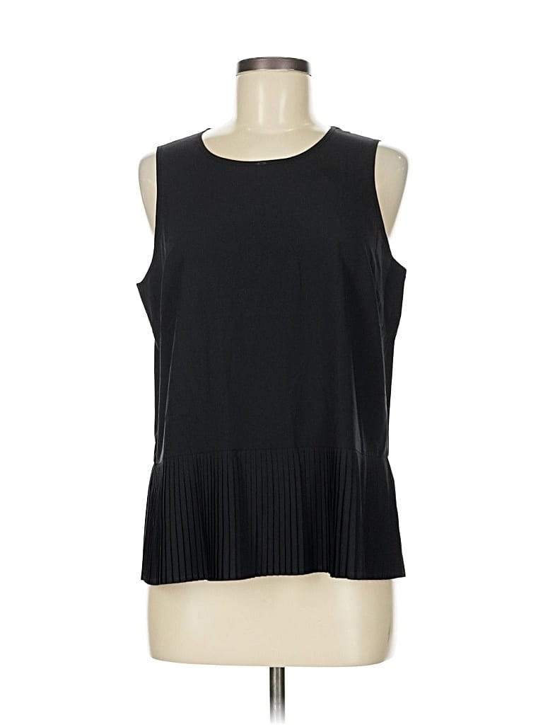 Pre-owned Spanx Sleeveless Top Black Scoop Neck Tops