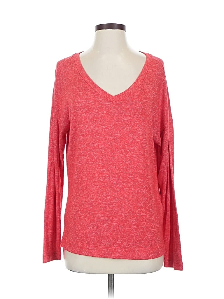 Pre-owned Banana Republic Factory Store Long Sleeve T-shirt In Red
