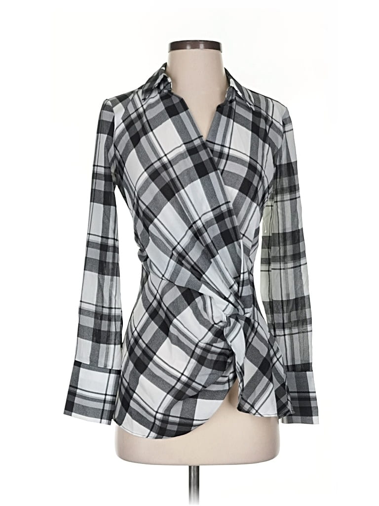 LAUNDRY BY SHELLI SEGAL Pre-owned 3/4 Sleeve Blouse In Gray