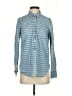 J.Crew 100% Cotton Stripes Blue Long Sleeve Button-Down Shirt Size 4 - photo 1