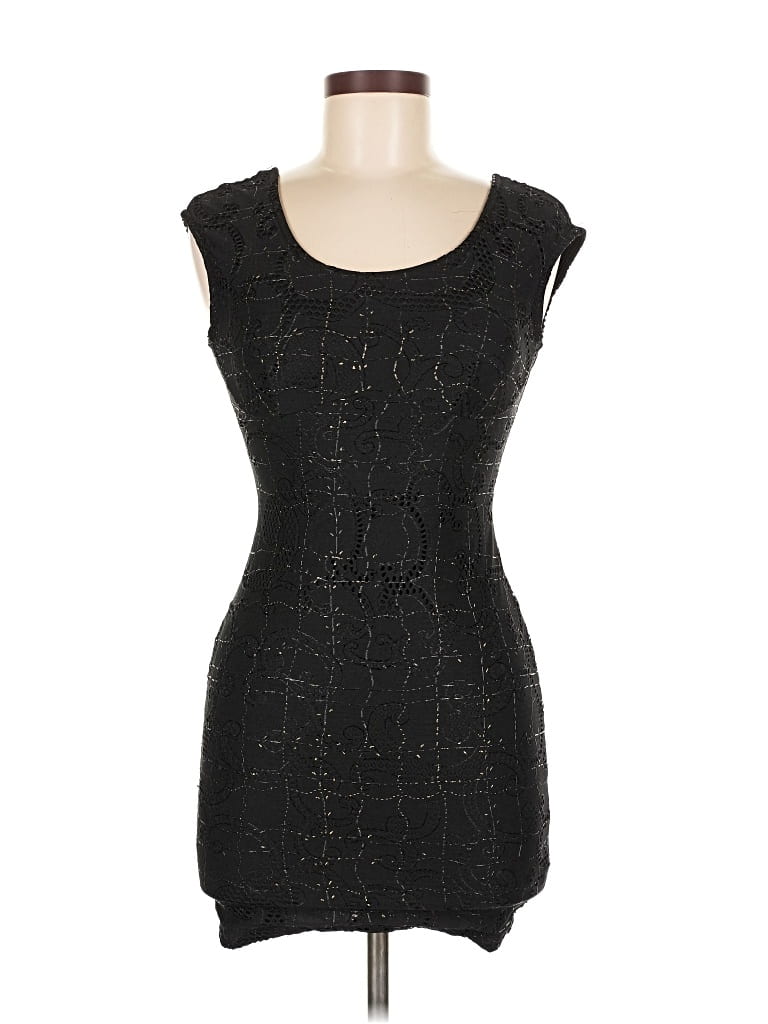Pre-owned Assorted Brands Cocktail Dress In Black