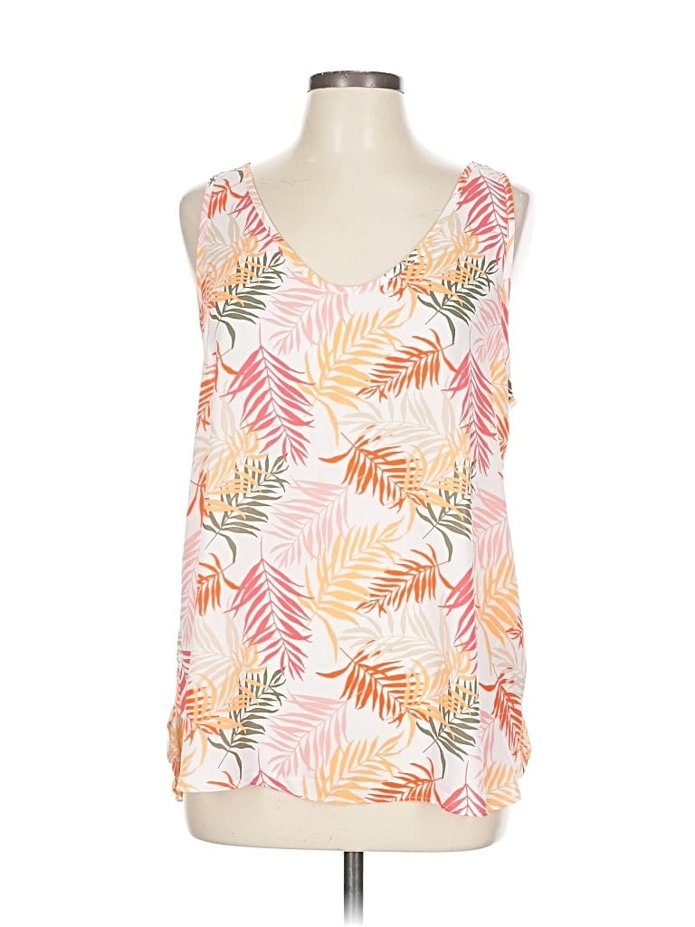 Pre-owned Ann Taylor Loft Outlet Sleeveless Blouse In Orange