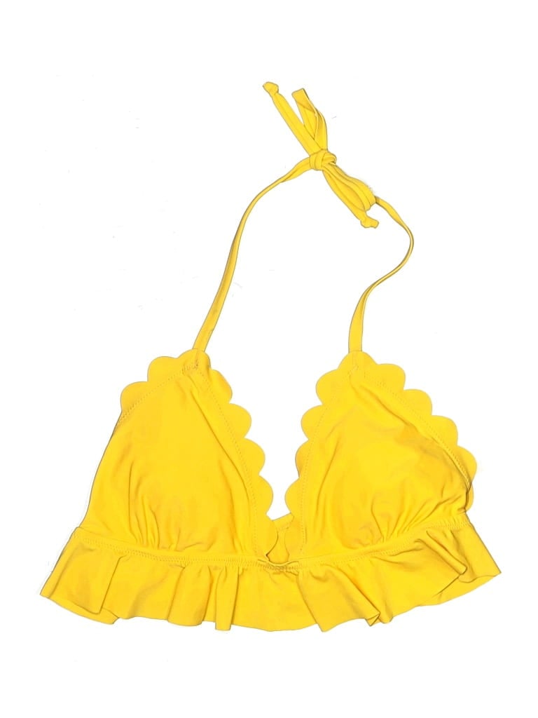 UNBRANDED Pre-owned Swimsuit Top Yellow Swimwear