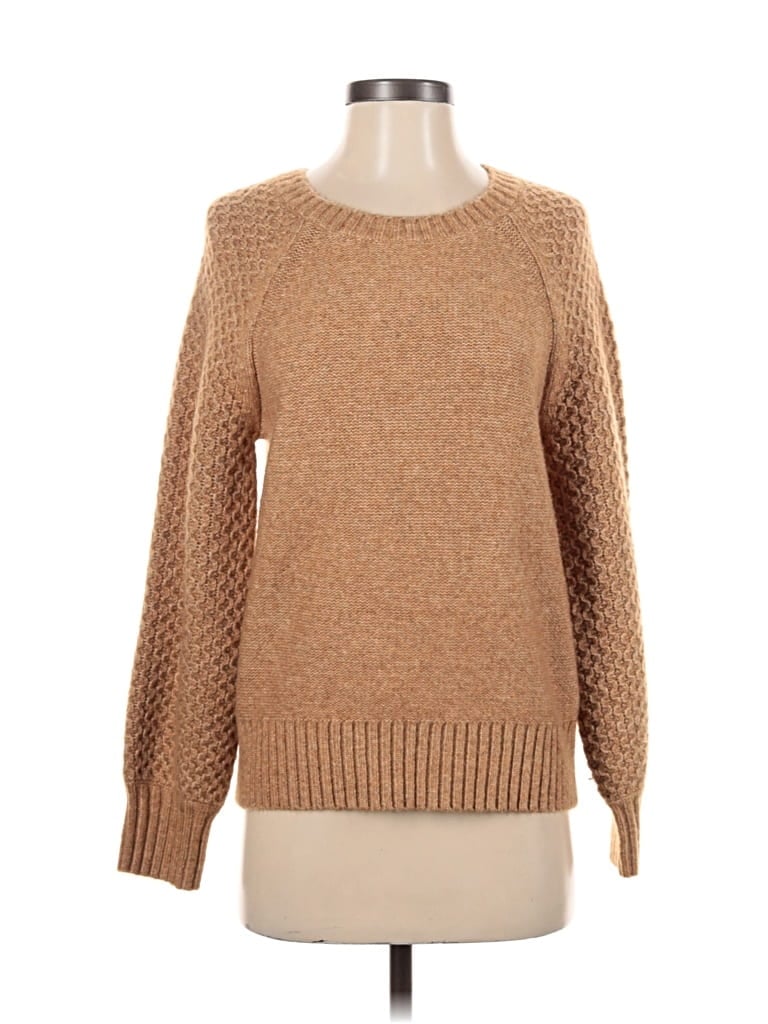 Pre-owned J.crew Factory Store Pullover Sweater In Brown