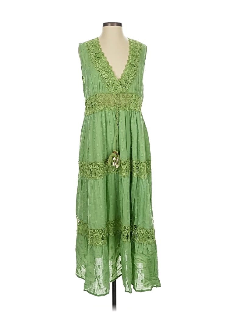 Pre-owned Assorted Brands Casual Dress In Green