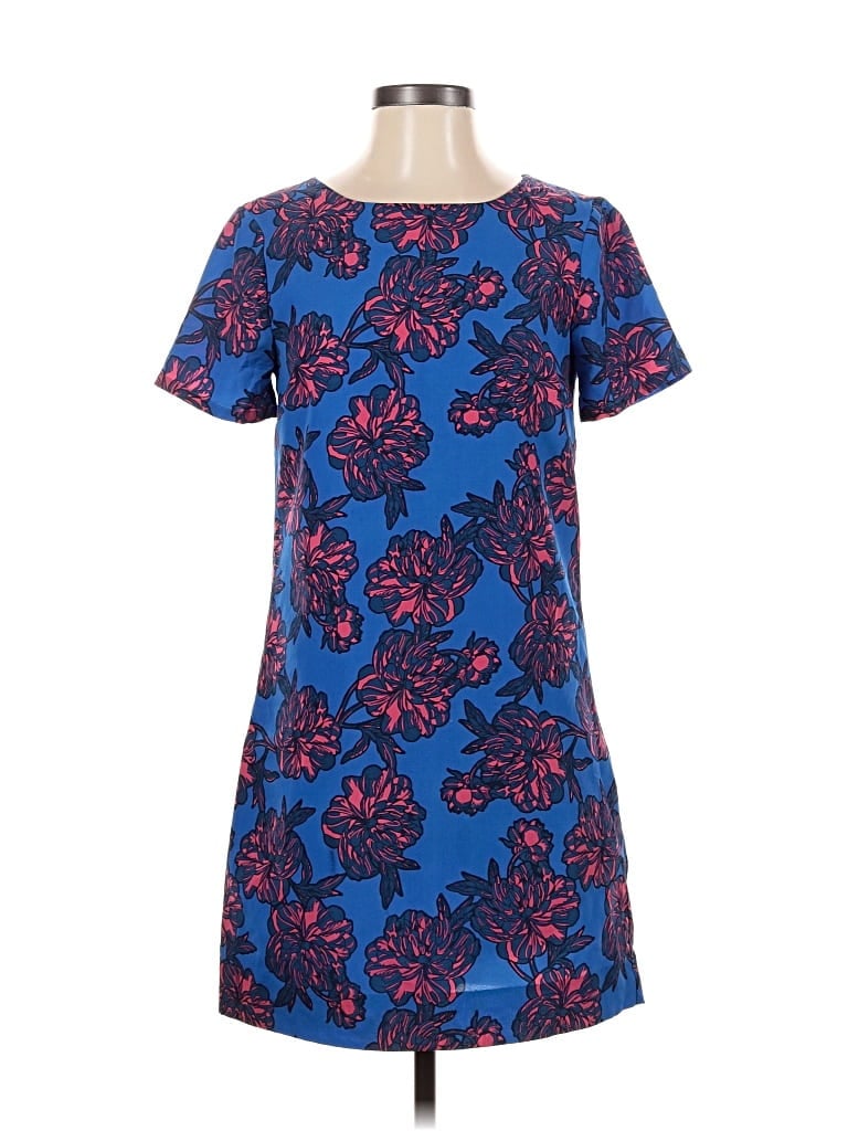 Pre-owned J.crew Factory Store Casual Dress In Blue