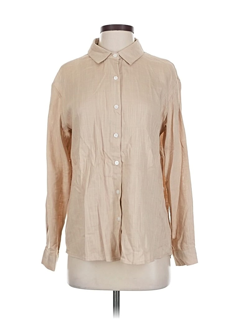 UNBRANDED Pre-owned Long Sleeve Blouse In Brown