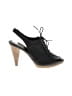J.Crew 100% Leather Black Heels Size 8 1/2 - photo 1