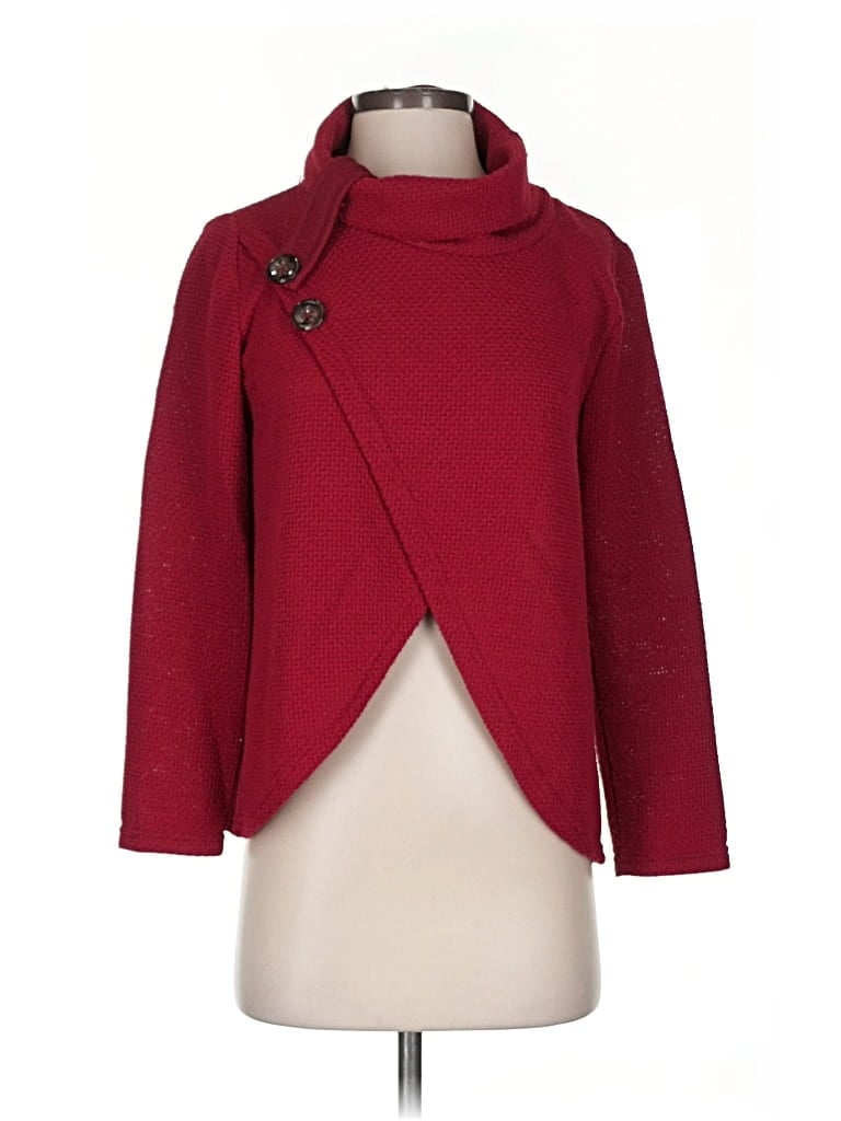 Pre-owned Unbranded Cardigan Sweater In Red