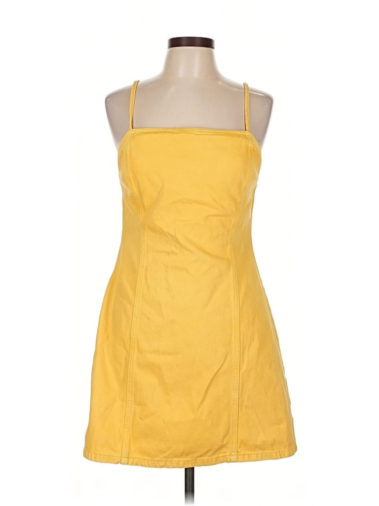 Pre-owned Bdg Casual Dress In Yellow