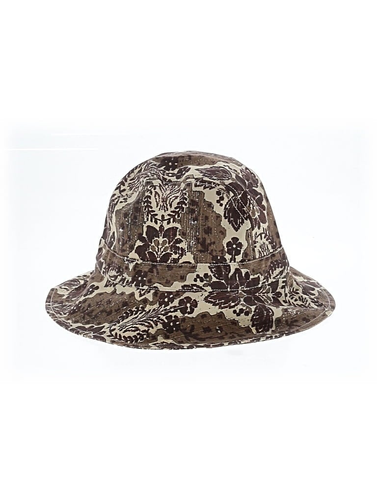 Pre-owned Doncaster Collection Sun Hat In Brown