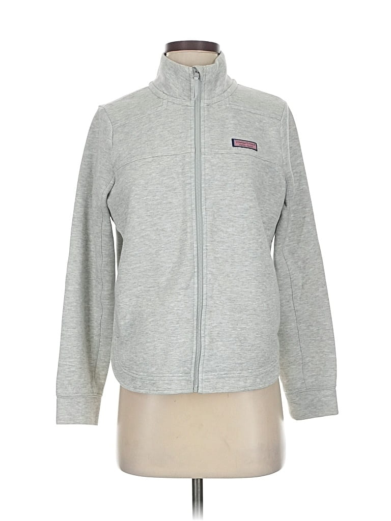 Pre-owned Vineyard Vines Performance Track Jacket In Gray