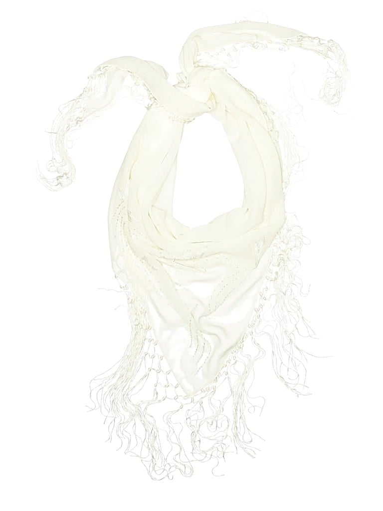 Pre-owned Assorted Brands Scarf In White