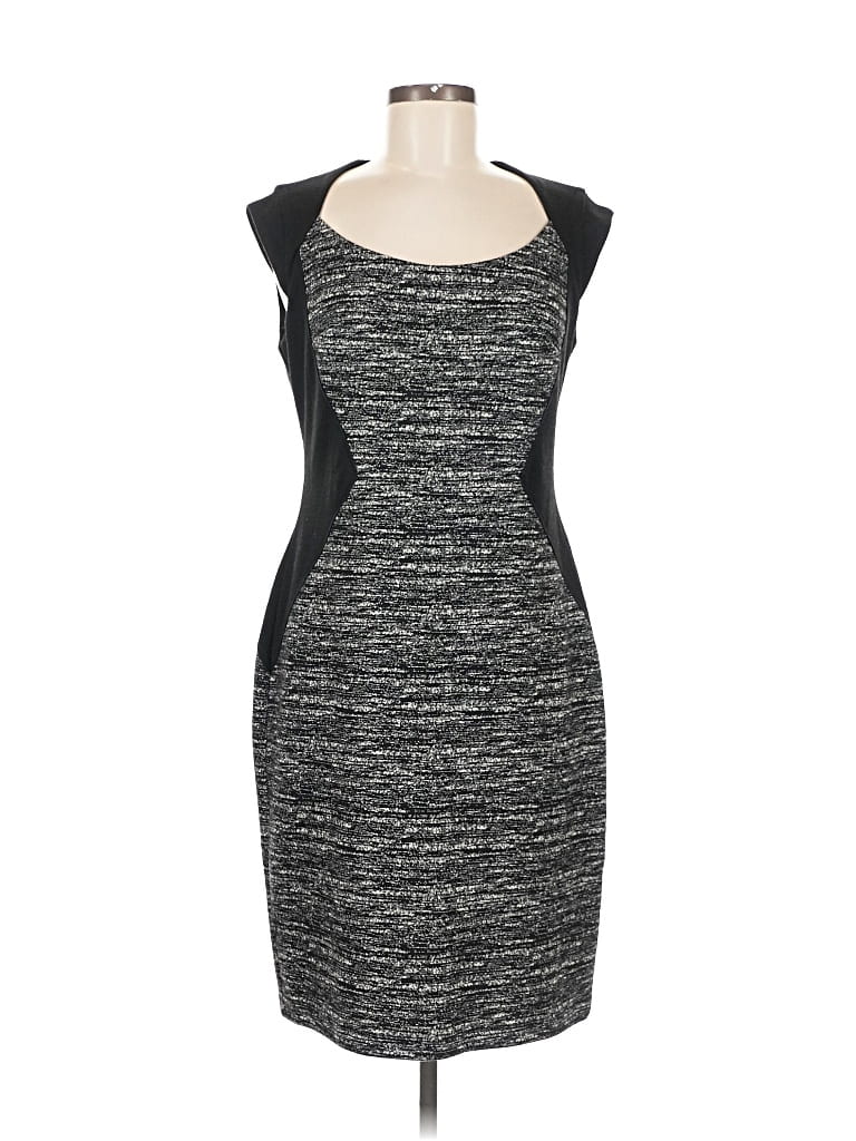 Pre-owned Ann Taylor Factory Cocktail Dress In Gray