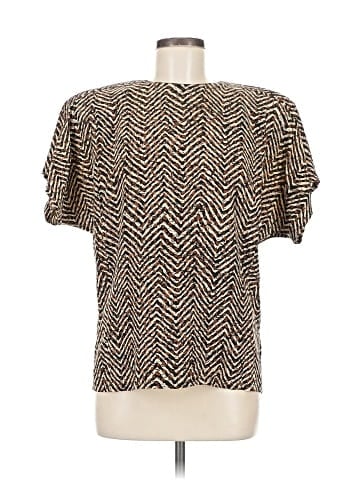Linda Allard Ellen Tracy Short Sleeve Silk Top (view 1)