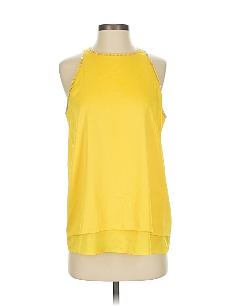 DKNYC Pre-owned Sleeveless Blouse In Yellow