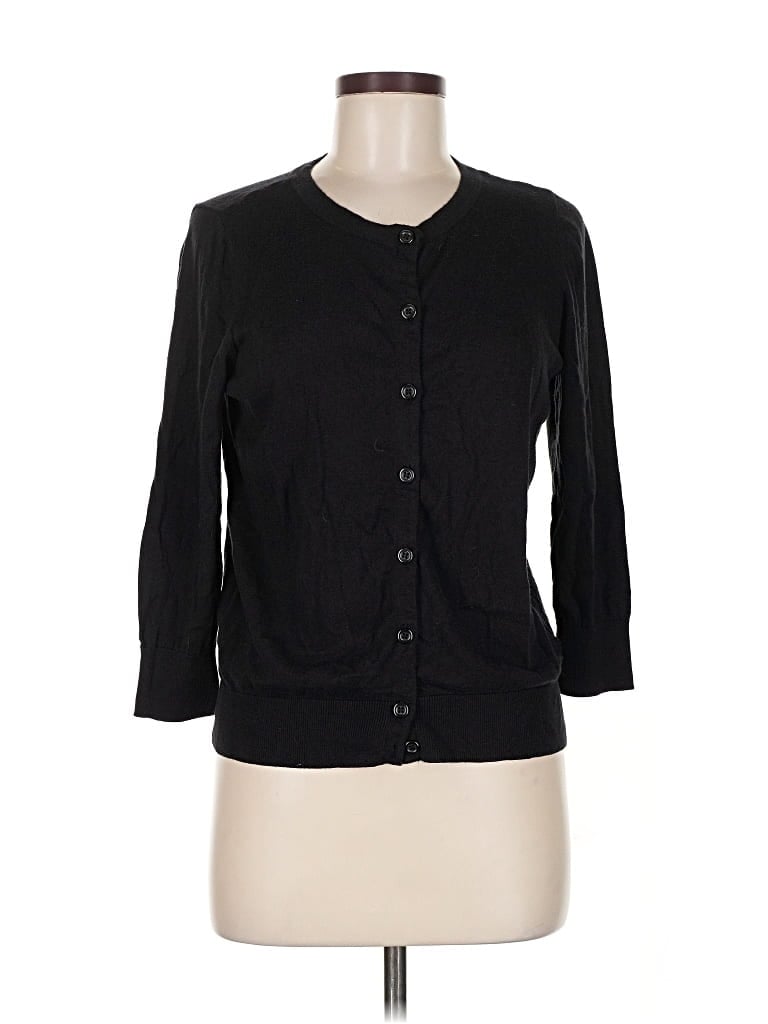 Pre-owned 1901 Cardigan Sweater In Black