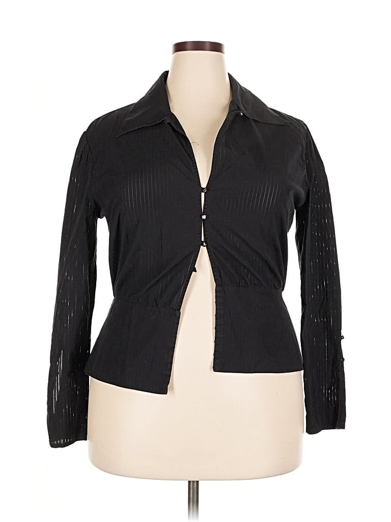 FAÇONNABLE Pre-owned Long Sleeve Blouse In Black