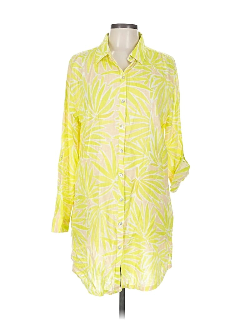 Pre-owned Sigrid Olsen Casual Dress In Yellow