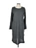 Lole 100% Polyester Gray Casual Dress Size L - photo 1