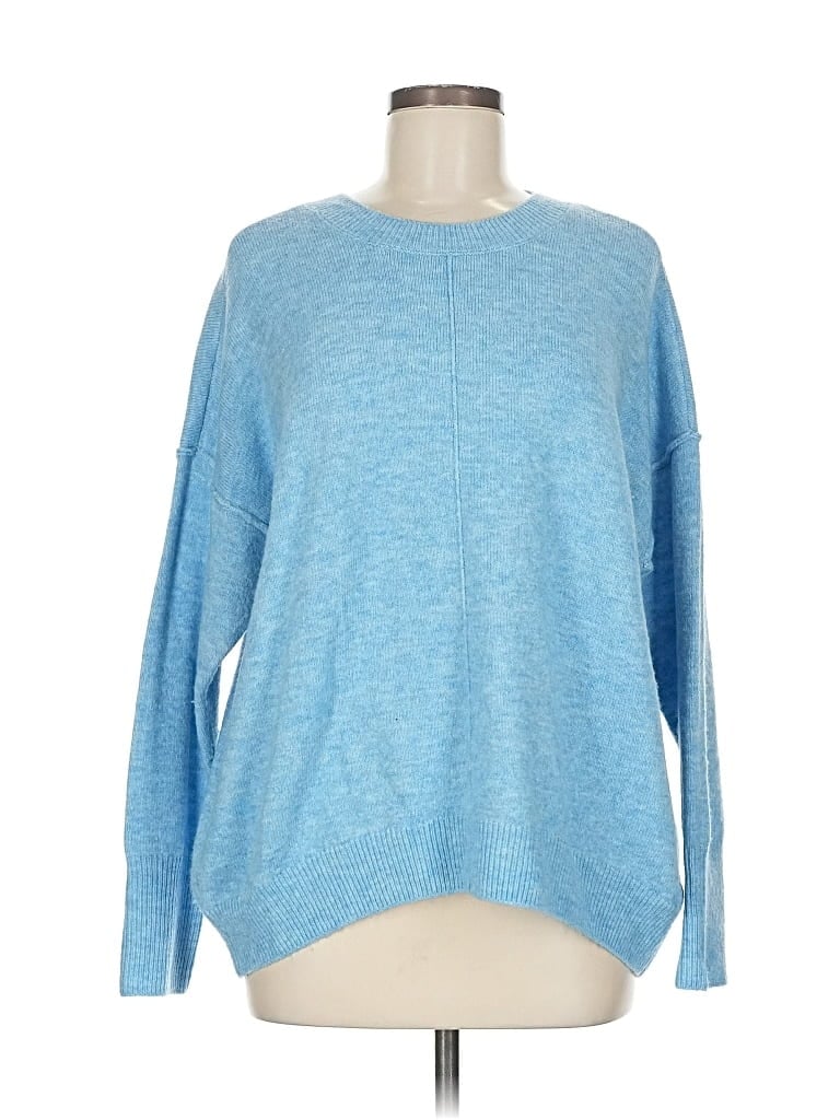 Pre-owned Vince Camuto Pullover Sweater In Blue