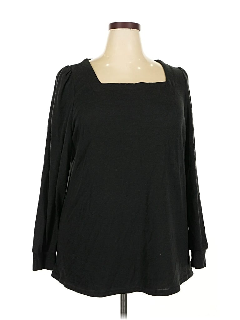 Pre-owned Unbranded Long Sleeve Blouse In Black