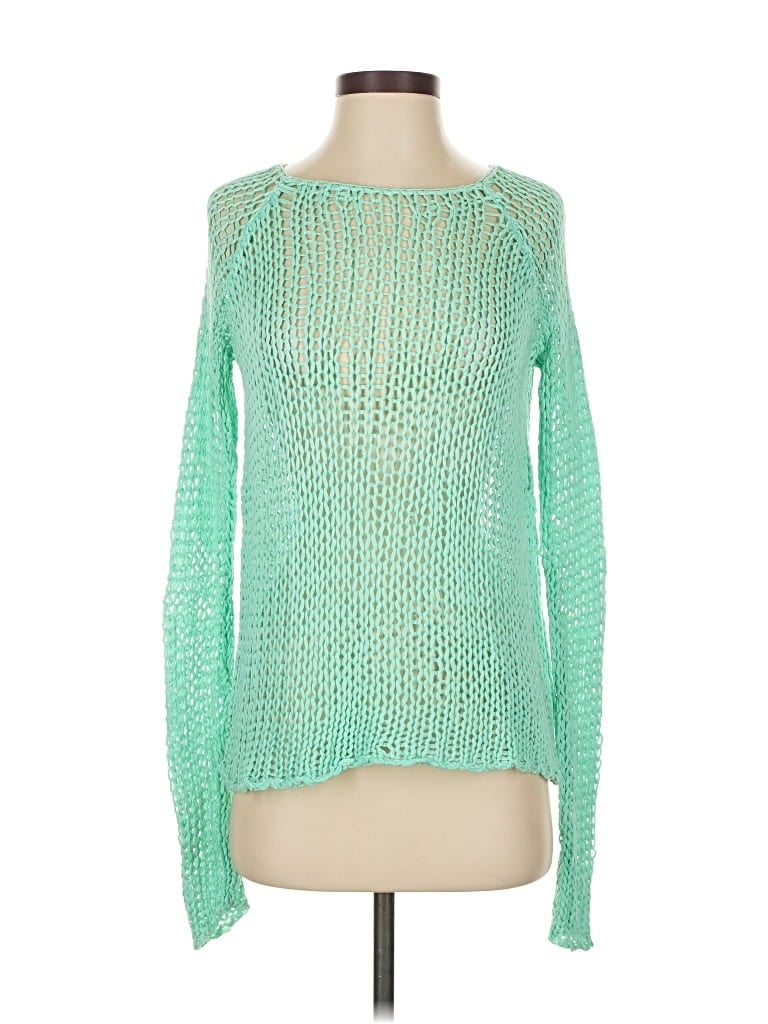 Pre-owned Silence And Noise Pullover Sweater In Green